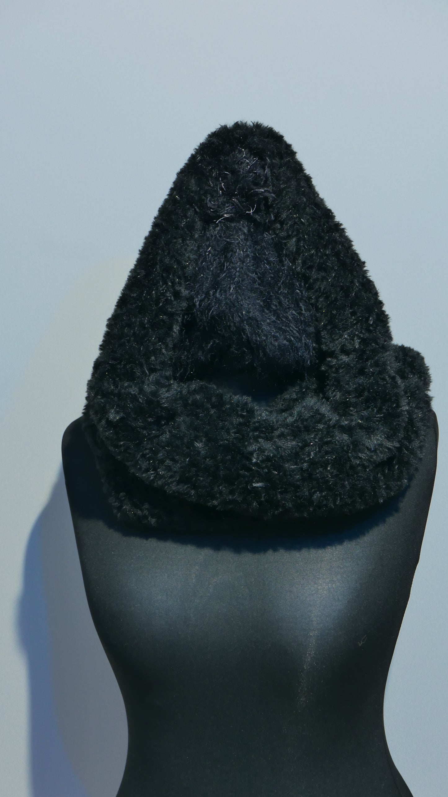 Head/Neck Scarf | Black Velvet (Handmade, Made in Italy)