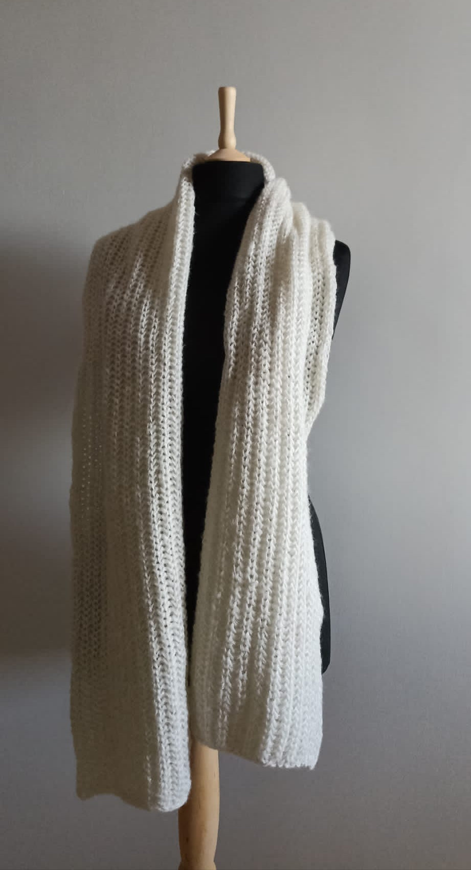 Shawl/Scarf | Snow days (Handmade, Made in Italy)