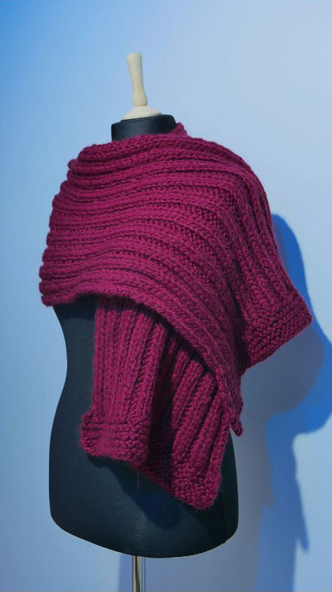 Shawl/Scarf + Beanie | Vinaccia (Handmade, Made in Italy)