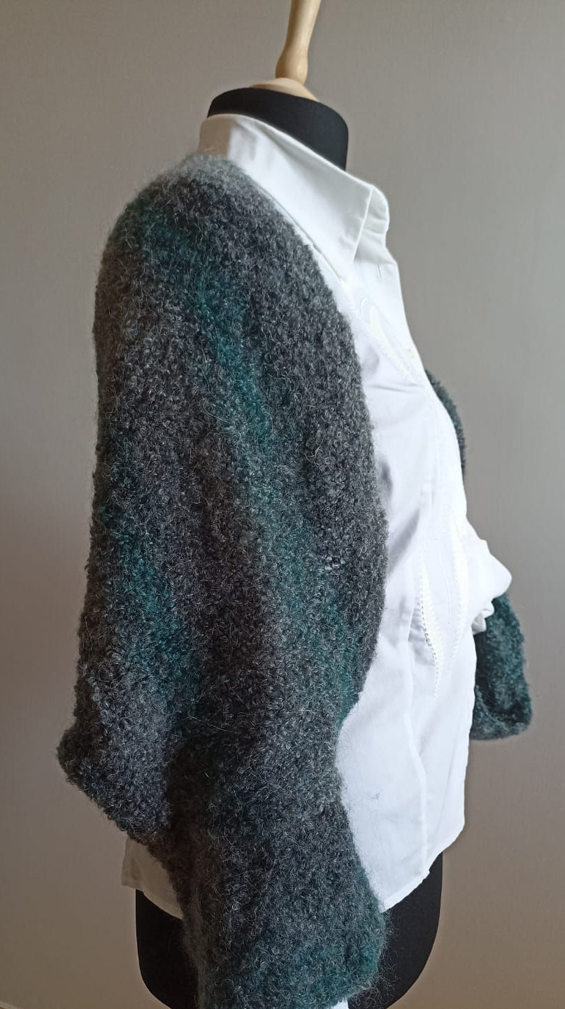 Shawl/Scarf-Sleevy | MysticBlue (Handmade, Made in Italy)